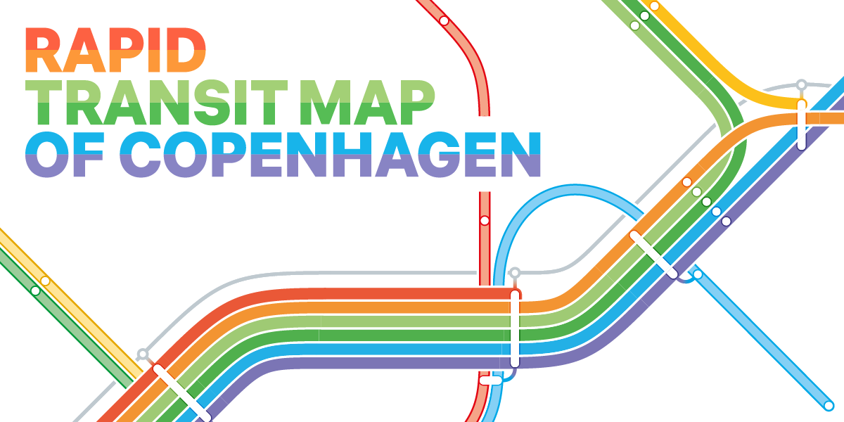 New Copenhagen rapid transit map
